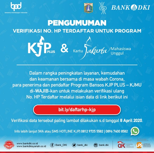 verifikasi no hp kpj plus