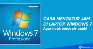 Cara Mengatur Jam di Laptop Windows 7