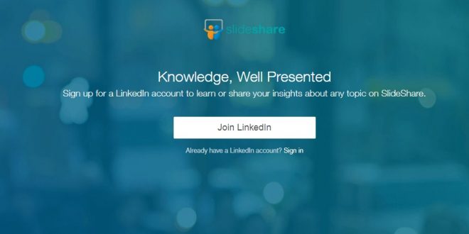 Cara daftar akun slideshare