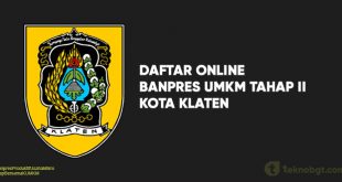 Daftar Online Banpres UMKM Tahap II Klaten