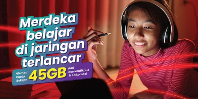 Kuota internet belajar telkomsel dari Kemendikbud