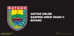 Link Daftar Online Banpres UMKM Tahap II batang