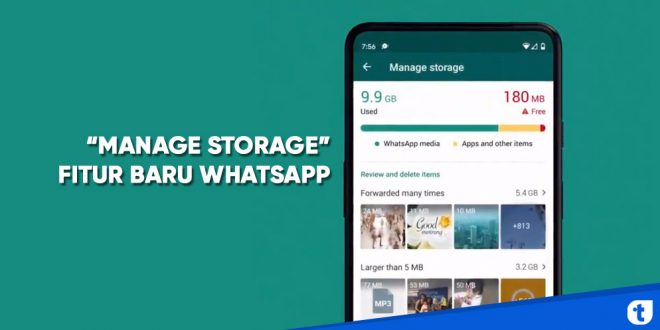 Manage Storage fitur baru whatsapp