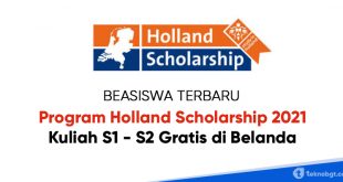 Program Holland Scholarship 2021