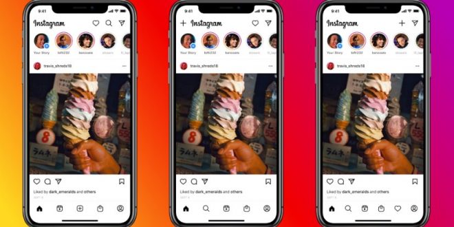 Tampilan baru desain layout instagram