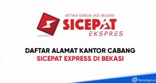 alamat sicepat express di bekasi
