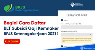 cara daftar blt subsidi bpjs ketenagakerjaan