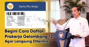 cara daftar prakerja gelombang 12 langsung diterima