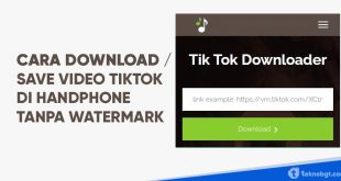 cara download video tiktok tanpa watermark
