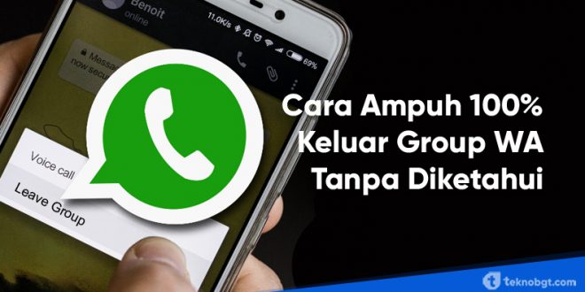 cara keluar grup wa tanpa diketahui admin dan anggota