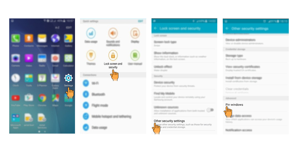 Cara kunci aplikasi di samsung j4 plus