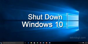 cara mematikan laptop asus windows 10