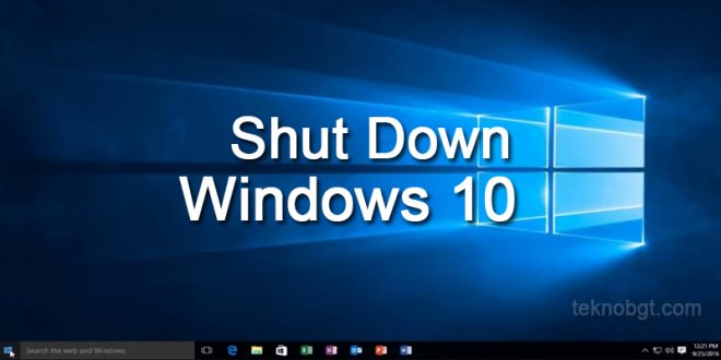 cara mematikan laptop asus windows 10