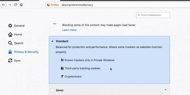 cara menghapus data firefox