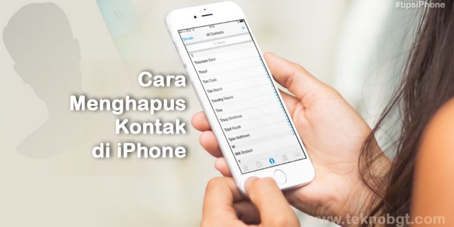 cara menghapus kontak di iphone