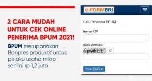 cara mudah cek penerima bpum 2021