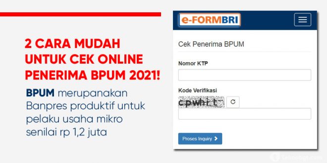 cara mudah cek penerima bpum 2021