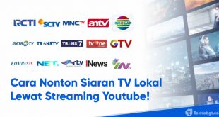 cara nonton tv lewat youtube