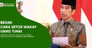 cara setor wakaf uang tunai