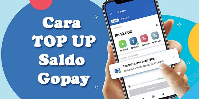 cara top up saldo gopay