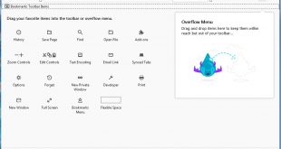 mengatur toolbar mozilla firefox