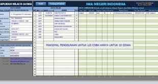 download aplikasi raport k13 SMA excel