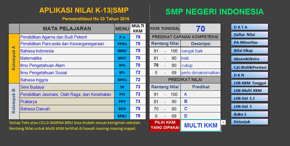 Link Download Aplikasi Raport K13 Terbaru Untuk SMP