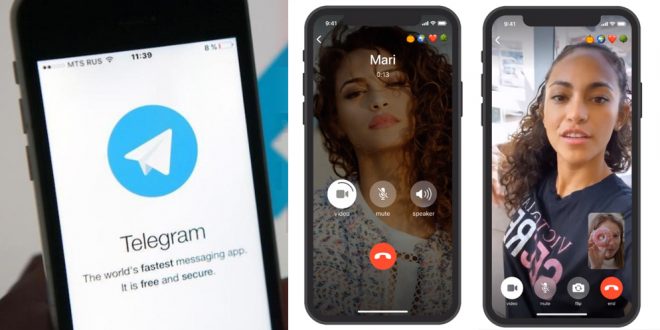 fitur video call di telegram