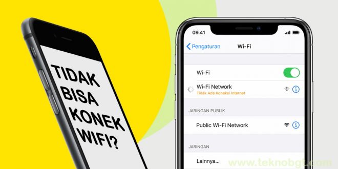 iphone tidak bisa connect wifi