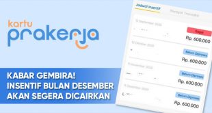 kartu prakerja insentif desember segera cair