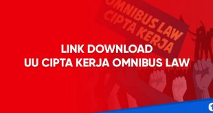 link download uu cipta kerja omnibus law