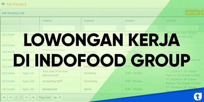 lowongan kerja di indofood group