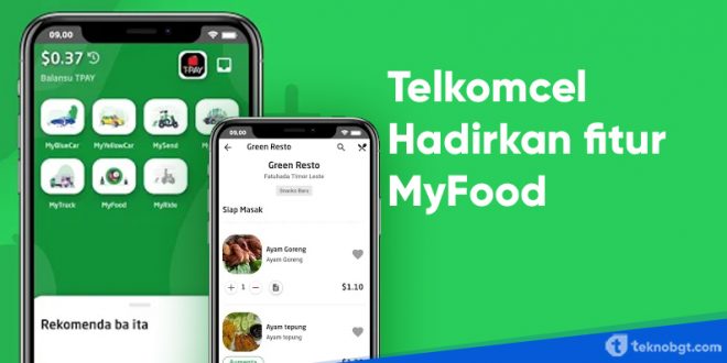 myfood dari telkomcel di aplikasi mytimor
