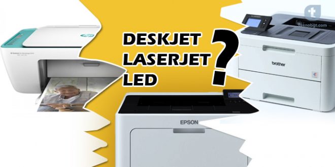 perbedaan deskjet inkjet laserjet