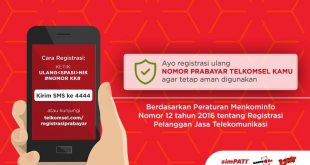 registrasi kartu telkomsel prabayar