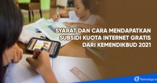 syarat dan cara mendapatkan kuota internet gratis kemendikbud 2021