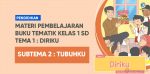 tematik kelas 1 SD tema 1 diriku subtema tubuhku