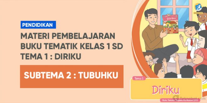 tematik kelas 1 SD tema 1 diriku subtema tubuhku