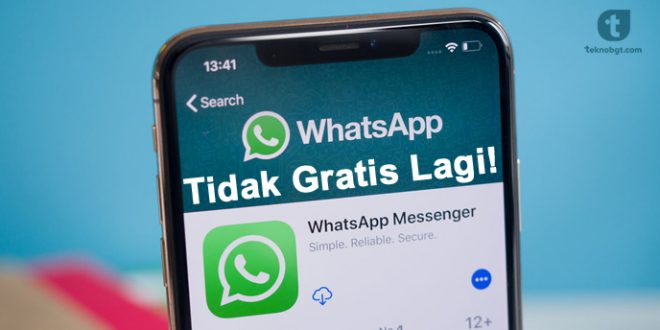 whatsapp tidak gratis lagi