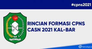 Formasi CPNS dan PPPK Kalimantan Barat 2021 PDF