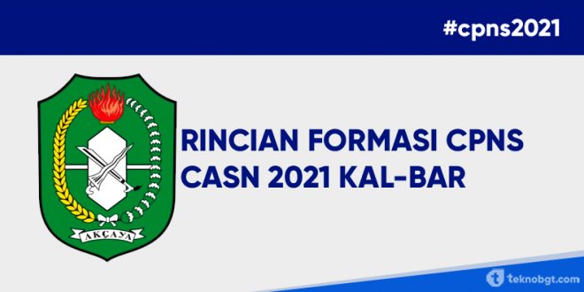 Formasi CPNS dan PPPK Kalimantan Barat 2021 PDF