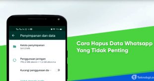 cara hapus data whatsapp yang tidak penting