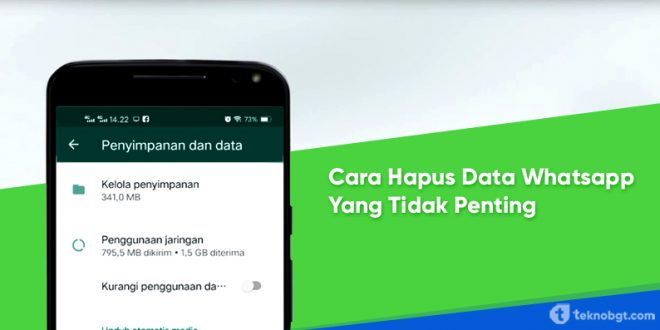 cara hapus data whatsapp yang tidak penting