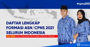 daftar lengkap formasi cpns se indonesia