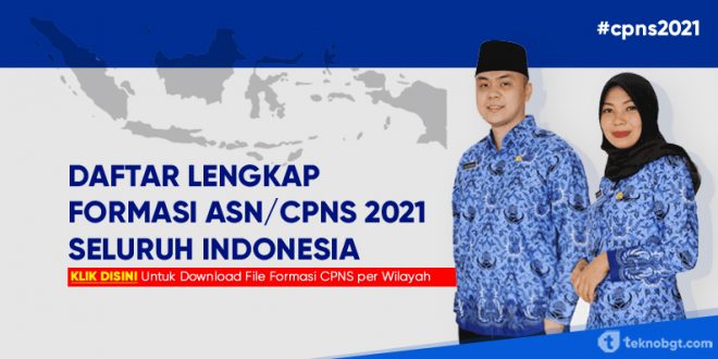 daftar lengkap formasi cpns se indonesia