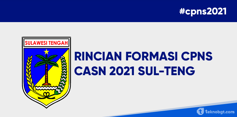 Rincian Formasi CPNS dan PPPK 2021 Wilayah Sulawesi Tengah (Sulteng