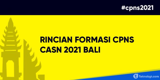 rincian formasi cpns asn 2021 bali