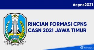 rincian formasi cpns dan pppk 2021 di jawa timur