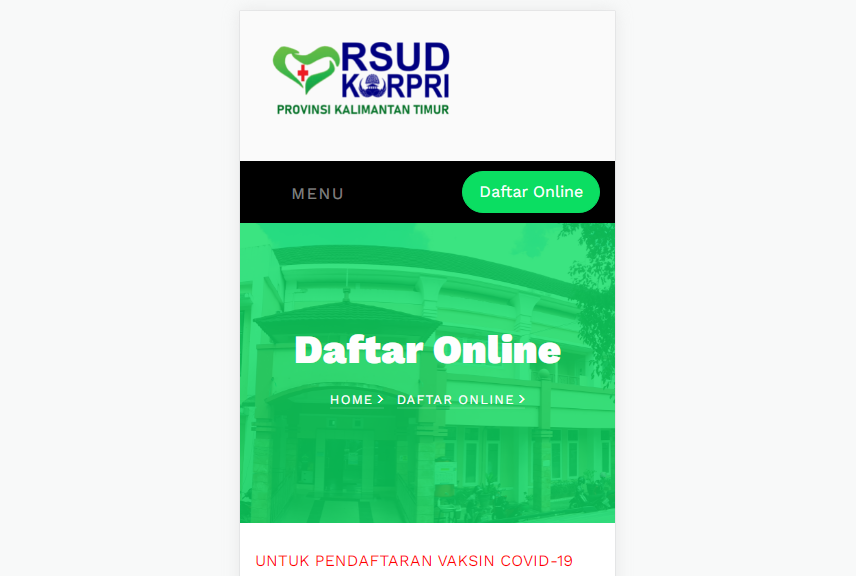 form pendaftaran vaksin online di samarinda
