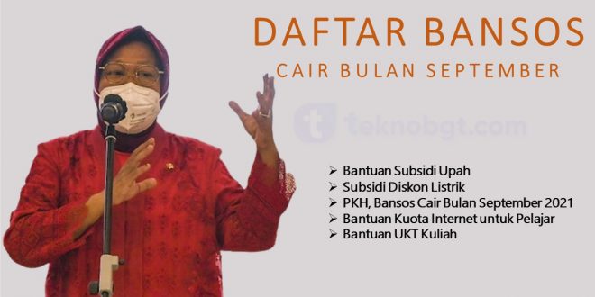 Daftar Bansos Cair Bulan September 2021
